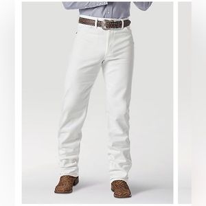 White Men’s Wrangler Jeans